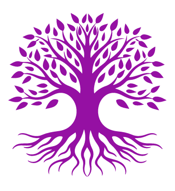 Arbre violet :Les symptômes ne sont que la partie visible de l'arbre. Il faut travailler les racines - les causes profondes - pour retrouver la santé.
